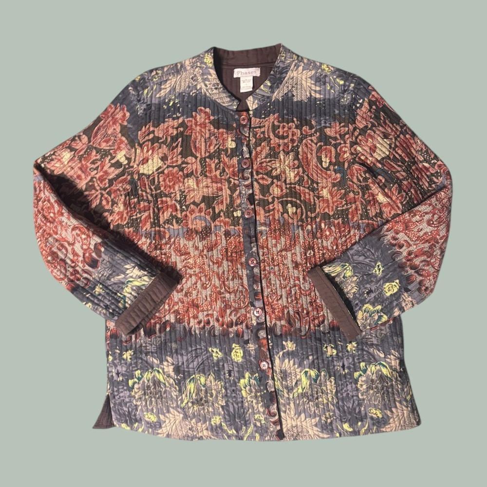 Vintage Phases Floral Quilted Jacket